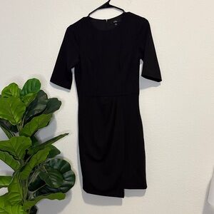 Lulu's Elegant Black Mini Dress small